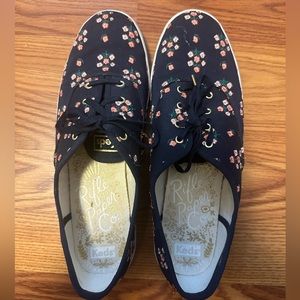 Keds x Rifle Paper Co floral embroidered.